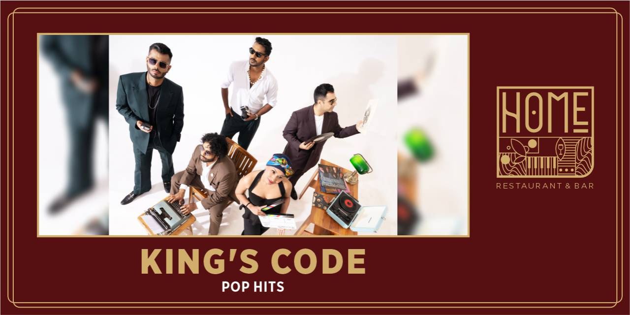 King’s Code cover band performing live on stage with energetic crowd