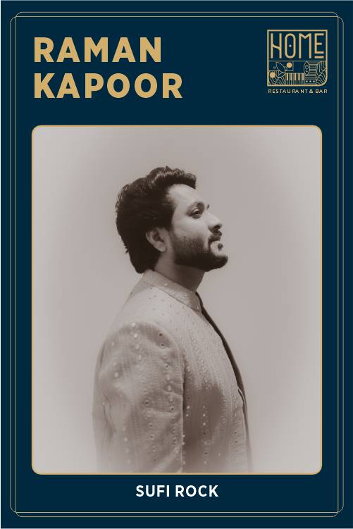 Raman Kapoor live Sufi Rock performance in Delhi on December 5th at 9:30 PM, followed by DJ Harry.