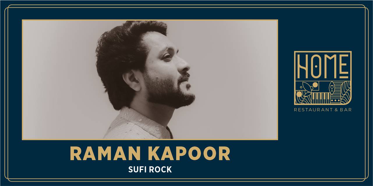 Raman Kapoor live Sufi Rock performance in Delhi on December 5th at 9:30 PM, followed by DJ Harry.