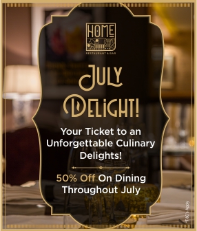 July Joy! your Tickets to an Unforgettable Culinary Delights! 50% Off Dining Throughout July.